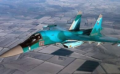 A Russian Su-34 was shot down near Mariupol