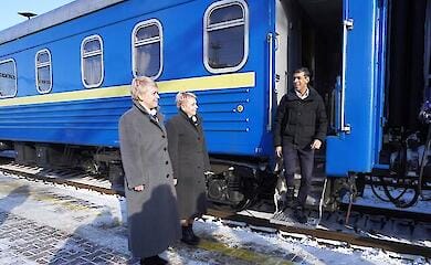 British Prime Minister Sunak arrives in Kyiv on a visit