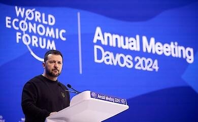 Zelensky spoke at Davos