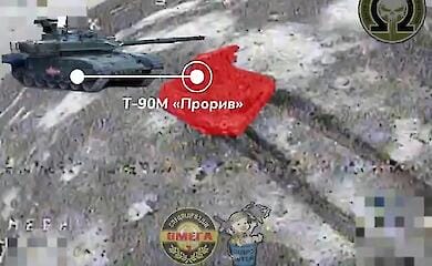 Russian T-90M "Breakthrough" tank destroyed in Avdiivka direction