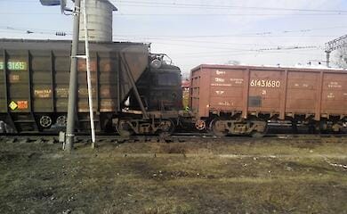 The occupiers have built a defence line of trains 30 kilometres long