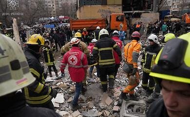 In Odessa, the body of an infant was found under the rubble of a house hit by an enemy drone