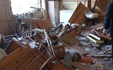 In the Kherson region, Russians dropped explosives on an indestructibility point