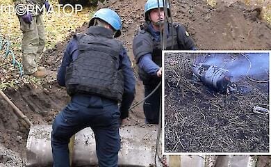 Toxic rocket fuel leaked out of a downed missile in Kyiv