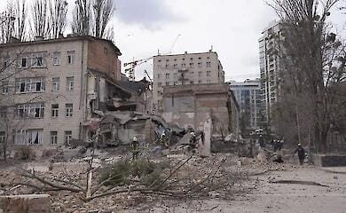 A missile in Kyiv damaged the house of the Academy of Decorative and Applied Arts and Design