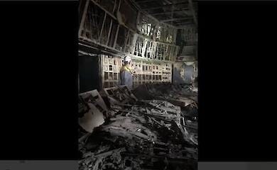 Russian troops destroyed a thermal power station