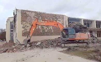 Occupiers destroyed a unique mosaic in Yevpatoria