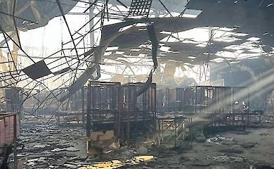 The New Post showed the aftermath of the strike on Odessa