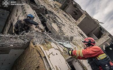 In Kharkiv, a group of climbers eliminated the consequences of shelling