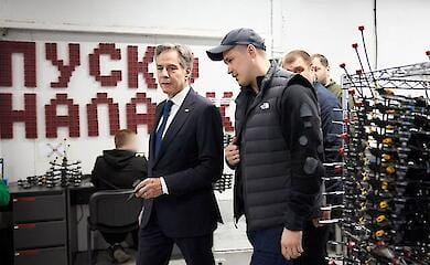 Blinken was shown drone production in Ukraine