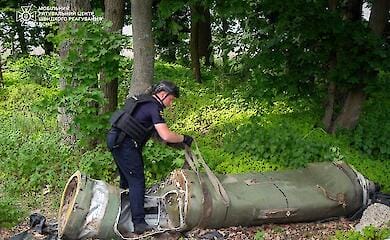 Remains of a Tochka-U missile and Grad shells found in a residential sector in Kyiv region