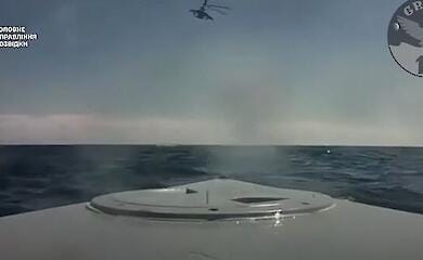 Ukrainian Magura maritime drones destroy two Russian military boats