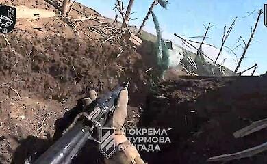 Ukrainian warriors showed video of the battle "from the first person"