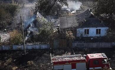 Five fires broke out in Mykolaiv region due to Russian shelling