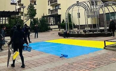 Activists in Czech Republic face imprisonment for drawing Ukrainian flag