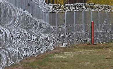 Latvia has built a 145-kilometre-long fence on the border with Belarus