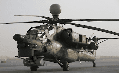 For the first time, a helicopter was shot down by a drone 