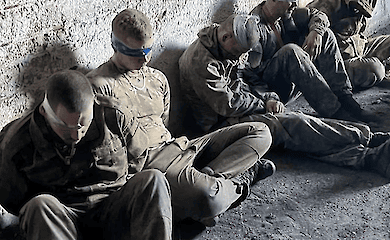 Captured Russian soldiers