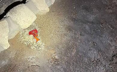 A packet of crisps in the Big Cave