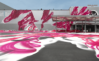 Katharina Grosse CHOIR, 2025 Messeplatz project, Art Basel