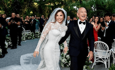 Lauren Sanchez Bezos and Jeff Bezos