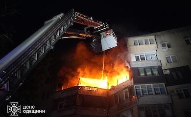 Fire in 9-storey building, children among the injured: what is known about the drone strike on Odessa