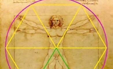 A London dentist has solved the geometric mystery of da Vinci's Vitruvian Man