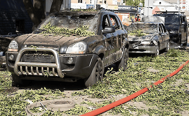 Some buses and trolleybuses run with restrictions due to shelling in Kiev