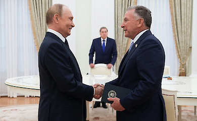 Vladimir Putin and Steve Whitkoff