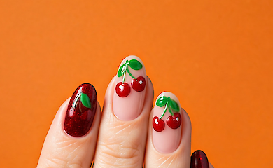 Cherry manicure: a new trend for 2025 that's easy to replicate at home