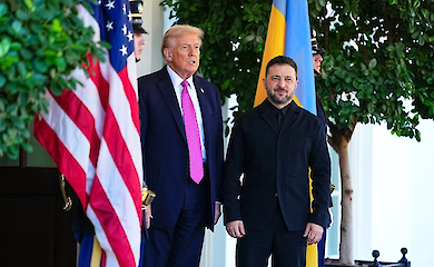 After Volodymyr Zelensky's visit to Washington, the British newspaper The Telegraph published a caricature of the Ukrainian leader