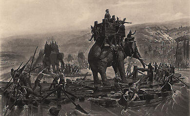 The bone of Hannibal's "war elephant" has been found in Spain