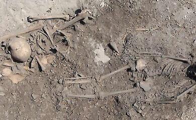 The woman and two children in the ancient tomb turned out not to be mothers and children