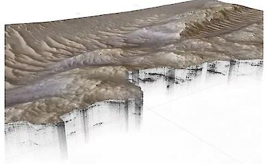 An ancient river has been found beneath the surface of Mars