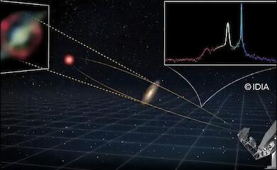 A telescope in South Africa has detected the most distant cosmic maser ever recorded
