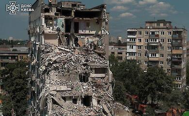 The aftermath of the Russian attack on Kyiv, 2 July 2026