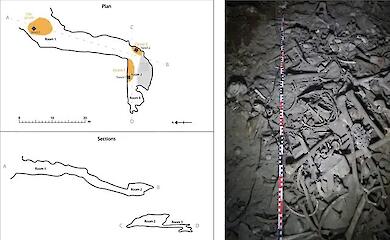 Traces of unknown ancient people have been found in a cave at an altitude of 4,000 metres 
