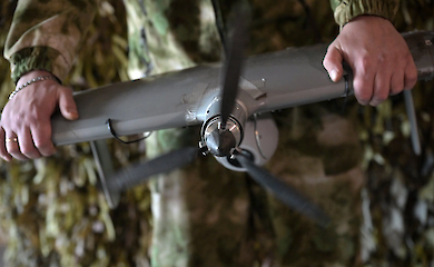 Russia uses both military facilities and civilian airfields to house its drone control and launch centres
