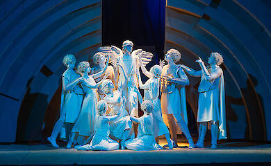 A production of the opera *Krenov* in Chernivtsi, October 2025