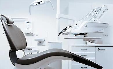 Dental chairs and equipment in a modern dental surgery