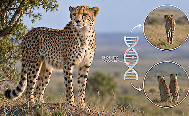 In male cheetahs, DNA methylation changes after they have established their territory