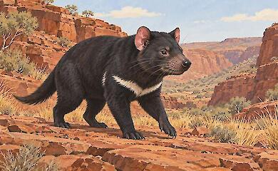 Ancient remains of Tasmanian devils have been found in the Pilbara