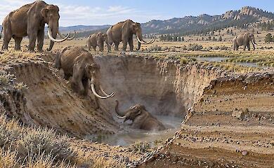 Mammoth Site in South Dakota have been dated to between 160,000 and 232,000 years ago