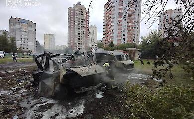 Kyiv following Russia&rsquo;s night-time attack, 24 September 2026