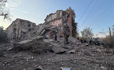 Russia destroyed a residential building in Pryluky with a missile on 7 October 2026