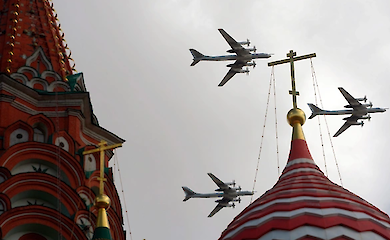 The Tu-160 is capable of carrying up to 12 long-range cruise missiles